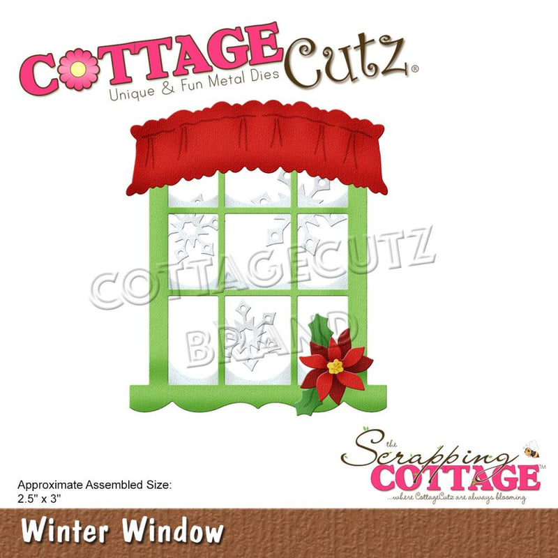 CottageCutz Dies - Winter Window, 2.5 inch X3 inch*