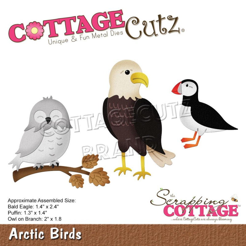 CottageCutz Dies - Arctic Birds, 1.4in To 2.4in