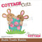 CottageCutz Dies - Double Trouble Bunnies 3in x 2.8in*