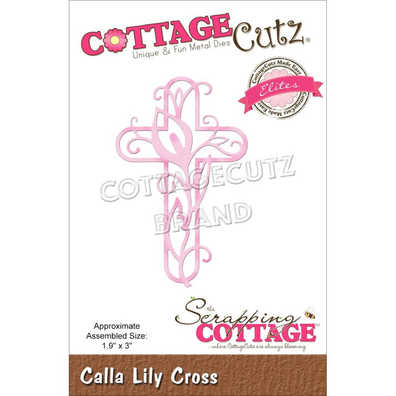 CottageCutz Elites Die Calla Lily Cross 1.9in x 3in*