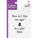 Crafter's Companion Clear Acrylic Quirky Stamp 2.5in x 3.5in - In A Cake