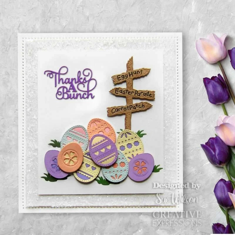 Creative Expressions Craft Dies By Sue Wilson Necessities - Easter Eggs & Flowers*