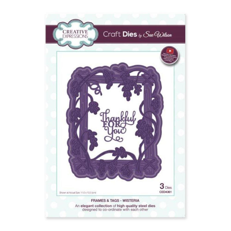 Creative Expressions - Frames and Tags Collection Wisteria