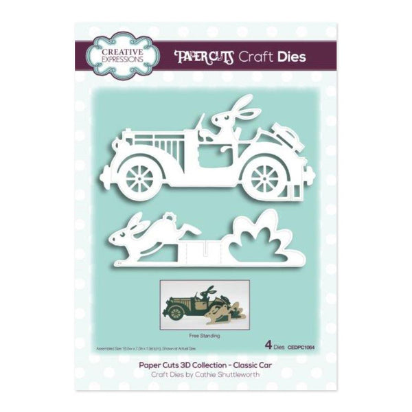 Creative Expressions - Paper Cuts 3D Collection - Classic Car