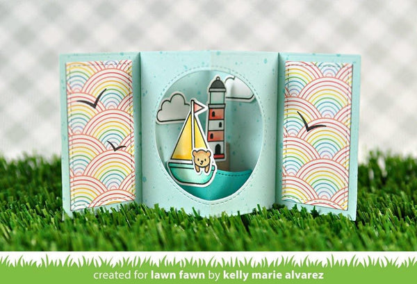 Lawn Fawn - Lawn Cuts Custom Craft Die Centre Picture Window Card Add-On*