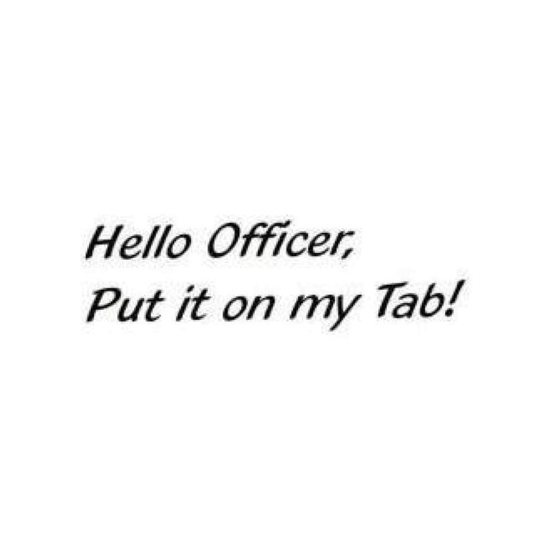 Class Act Cling Mounted Rubber Stamp 2.5 Inch X3.75 Inch  Hello Officer