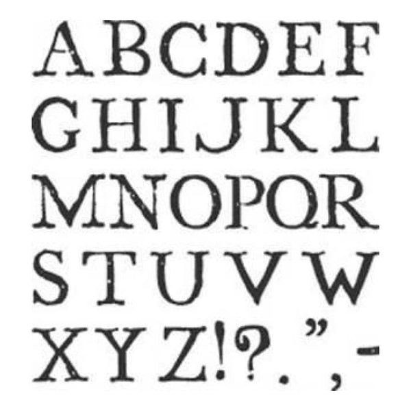 Clearance Sale - Clear Stamps - Williamsburg Capital Letters Xl