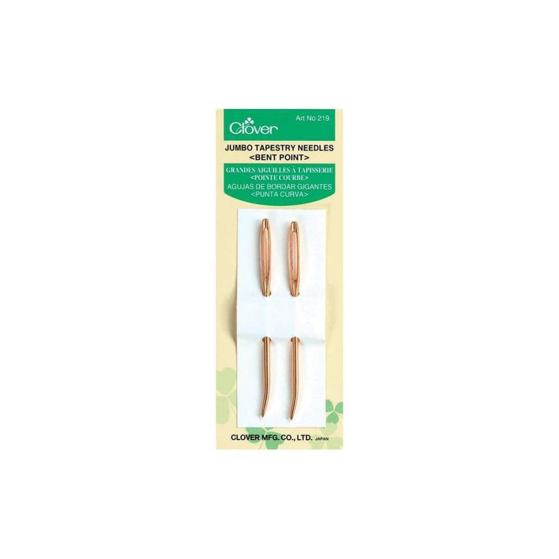 Clover Gold Tapestry Bent Tip Needles Jumbo 2 pack