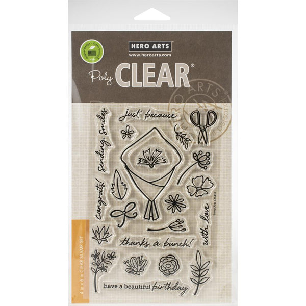 Hero Arts Clear Stamps 4in x 6in - Flower Bouquet Pieces