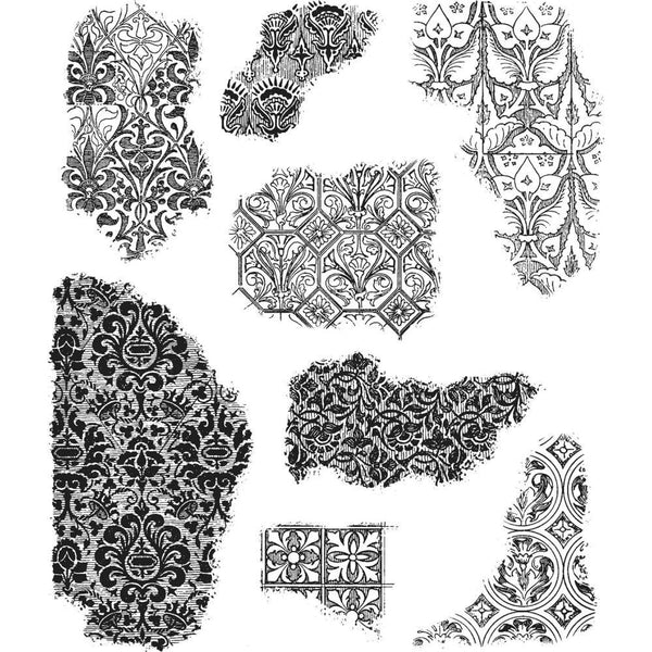 Tim Holtz Cling Stamps 7inch X8.5inch - Fragments