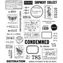 Tim Holtz Cling Stamps 7in x 8.5in - Field Notes*