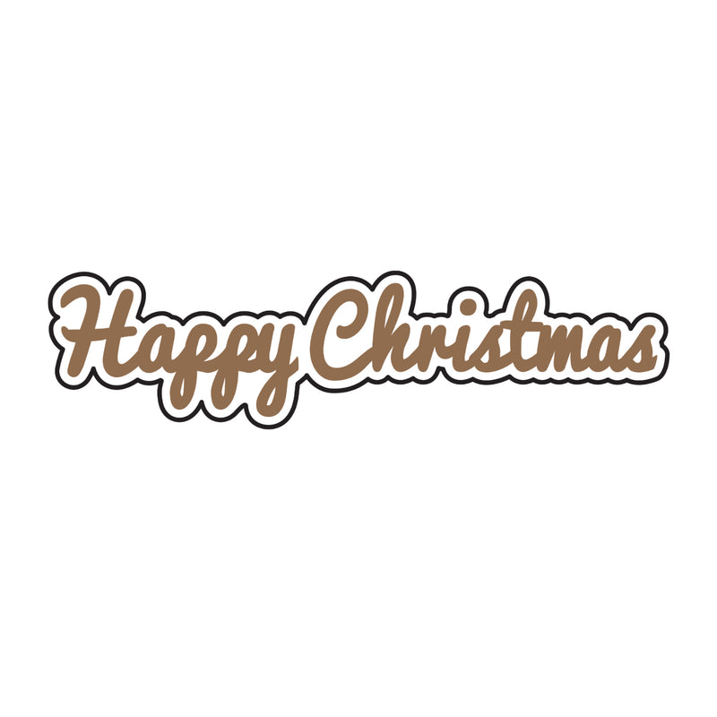 Universal Crafts Hot Foil Stamp 48mm x 12mm - Happy Christmas