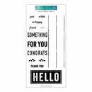 Concord & 9th Clear Stamps 4inch X8inch Shiplap Sentiments