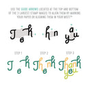 Concord & 9th Clear Stamps 6 inch X6 inch Triple-Step Thank You*