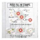 Concord & 9th Clear Stamps 6 inch X8 inch Posie Fill-In*