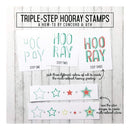 Concord & 9th Clear Stamps 6 inch X8 inch Triple Step Hooray*