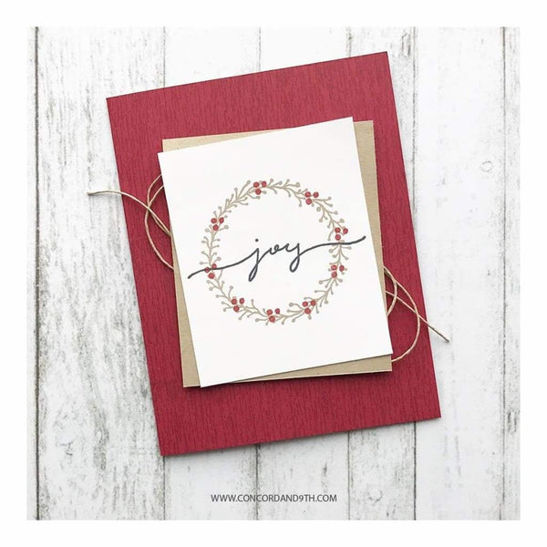 Concord & 9th Clear Stamps 6inch X6inch Joyful Noel*