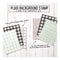 Concord & 9th Clear Stamps 6X6 Plaid Background