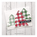 Concord & 9th Clear Stamps 6X6 Plaid Background