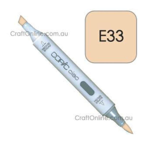Copic Ciao Marker Pen- E33 - Sand