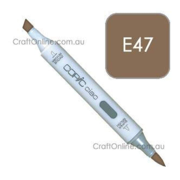 Copic Ciao Marker Pen- E47 - Dark Brown