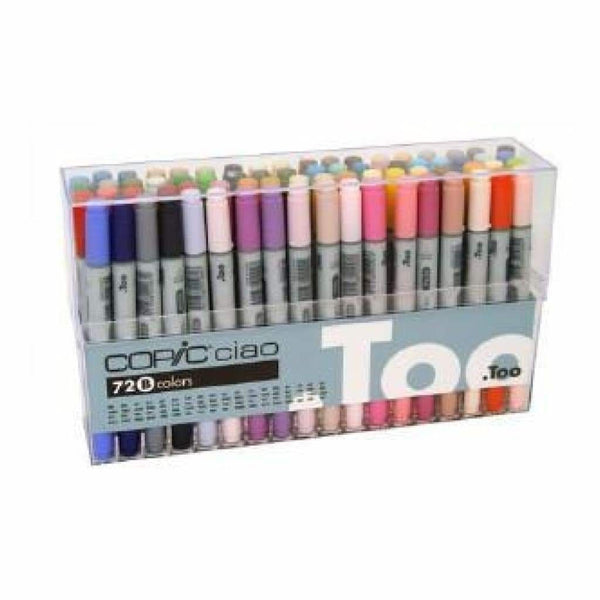 72 Copic Ciao Markers – Dual Tip, Blendable & Refillable Alcohol