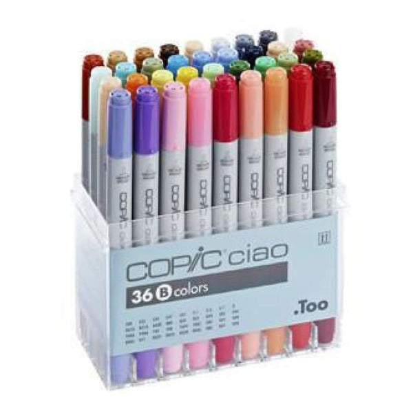 Copic Ciao Markers - Set B 36 Colours