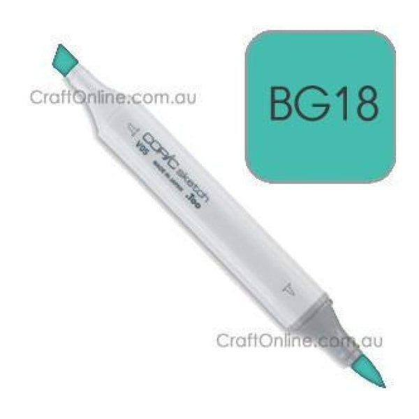 Copic Sketch Marker Pen Bg18 -  Teal Blue