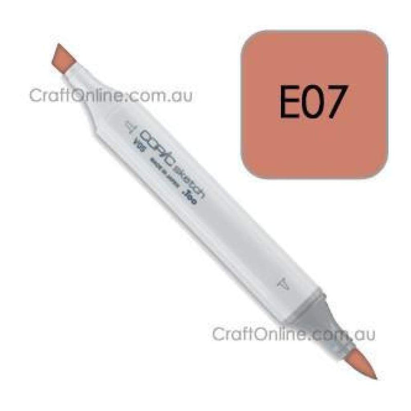 Copic Sketch Marker Pen E07 -  Light Mahogany