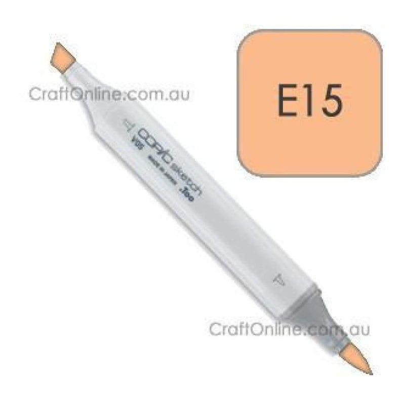 Copic Sketch Marker Pen E15 -  Dark Suntan