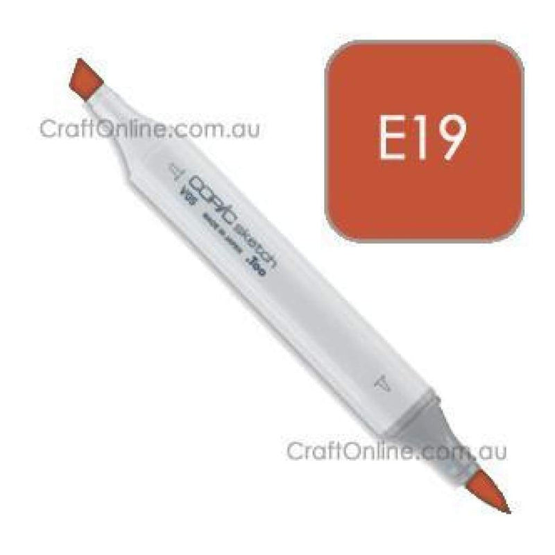 Copic Sketch Marker Pen E19 -  Redwood