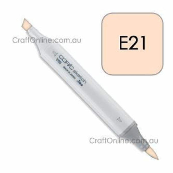 Copic Sketch Marker Pen E21 -  Soft Sun (Baby Skin Pink)
