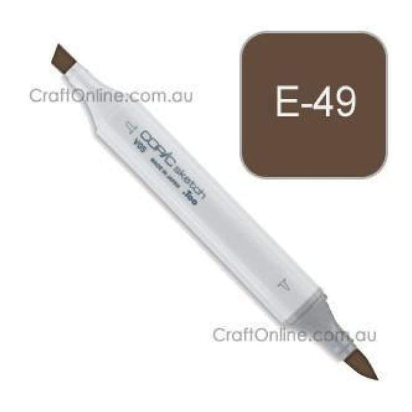 Copic Sketch Marker Pen E49 -  Dark Bark