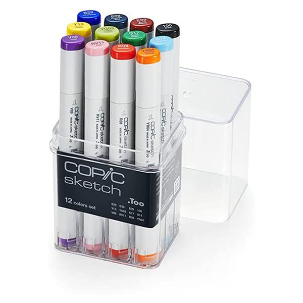 Copic Sketch Markers 12Pc Set Basic*