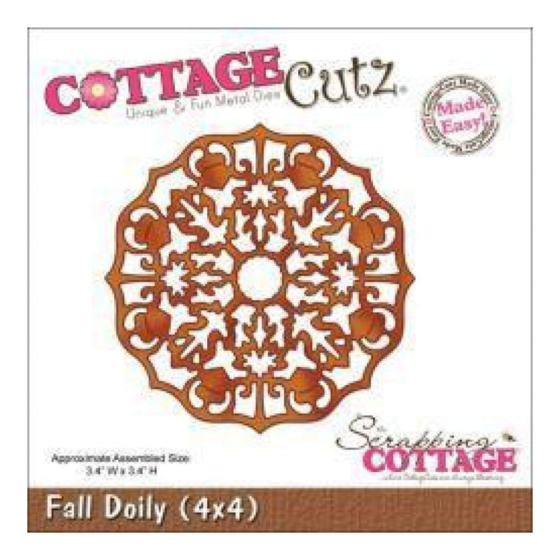 Cottagecutz Die 4 Inch X4 Inch  Fall Doily Made Easy