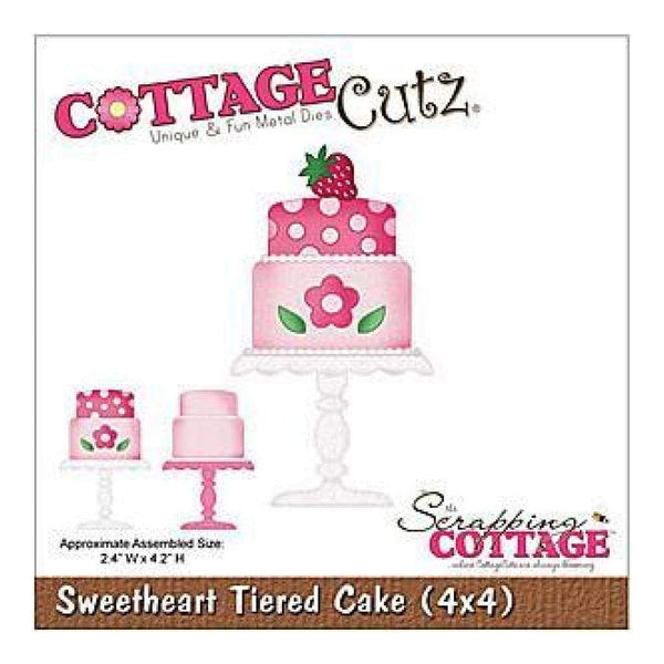 Cottagecutz Die 4X4 Sweet Tiered Cake