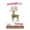 Cottagecutz Die Deer W/Wreath1.6 Inch X3 Inch