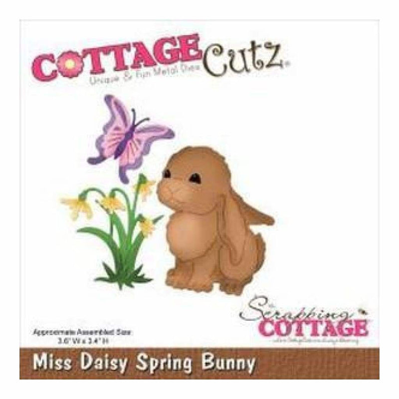 Cottagecutz Die Miss Daisy Spring Bunny 3.6In.X3.4In.