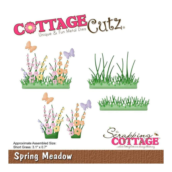 CottageCutz Die - Spring Meadow 3.1 inch X.7 inch