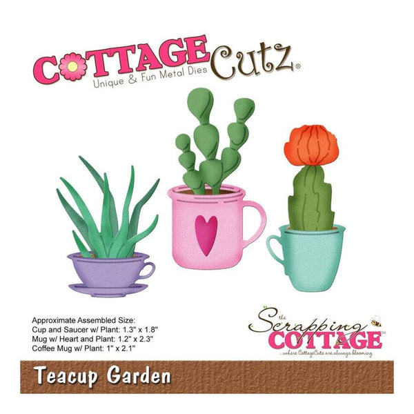 CottageCutz Die - Teacup Garden 1inch To 2.3inch