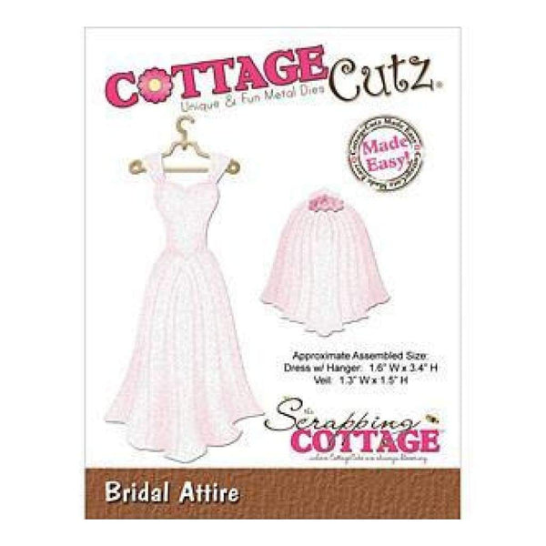 Cottagecutz Dies 1.6X3.4 & 1.3X1.5 Bridal Attire Made Easy