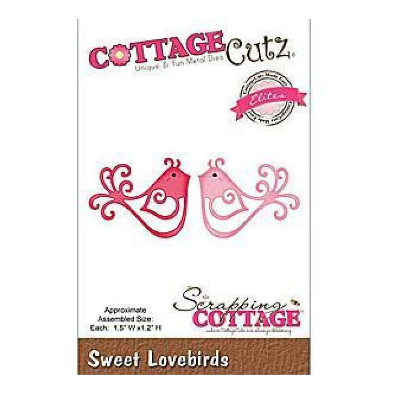 Cottagecutz Elites Die 1.5X1.2 Sweet Lovebirds