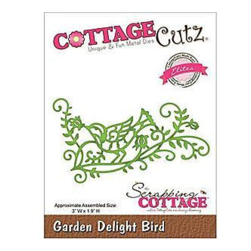 Cottagecutz Elites Die 3X1.9 Garden Delight Bird