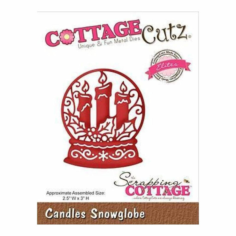 Cottagecutz Elites Die Candles Snowglobe 2.5Inch X3inch