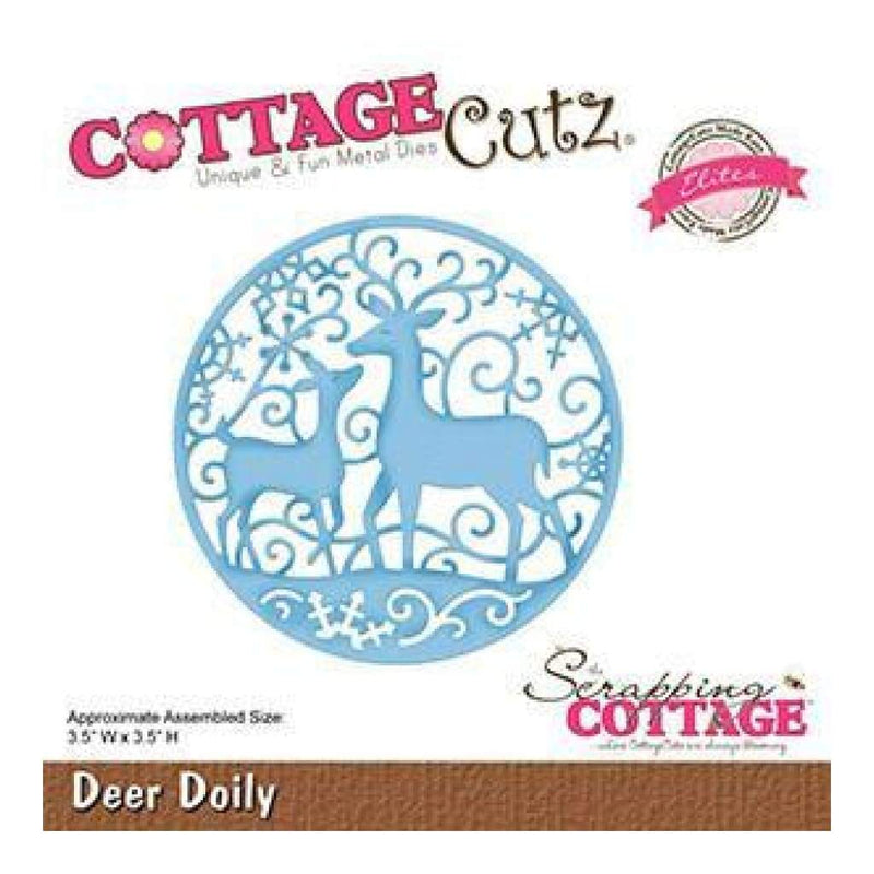 Cottagecutz Elites Die Deer Doily 3.5 Inch X3.5 Inch