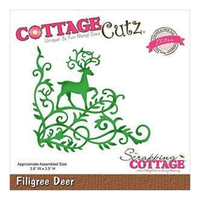 Cottagecutz Elites Die Filigree Deer 3.9Inch X3.5Inch