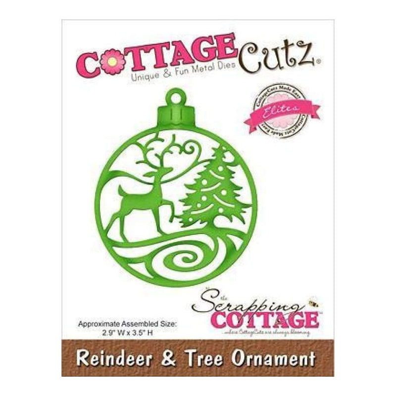 Cottagecutz Elites Die Reindeer & Tree Ornament 2.9 Inch X3.5 Inch