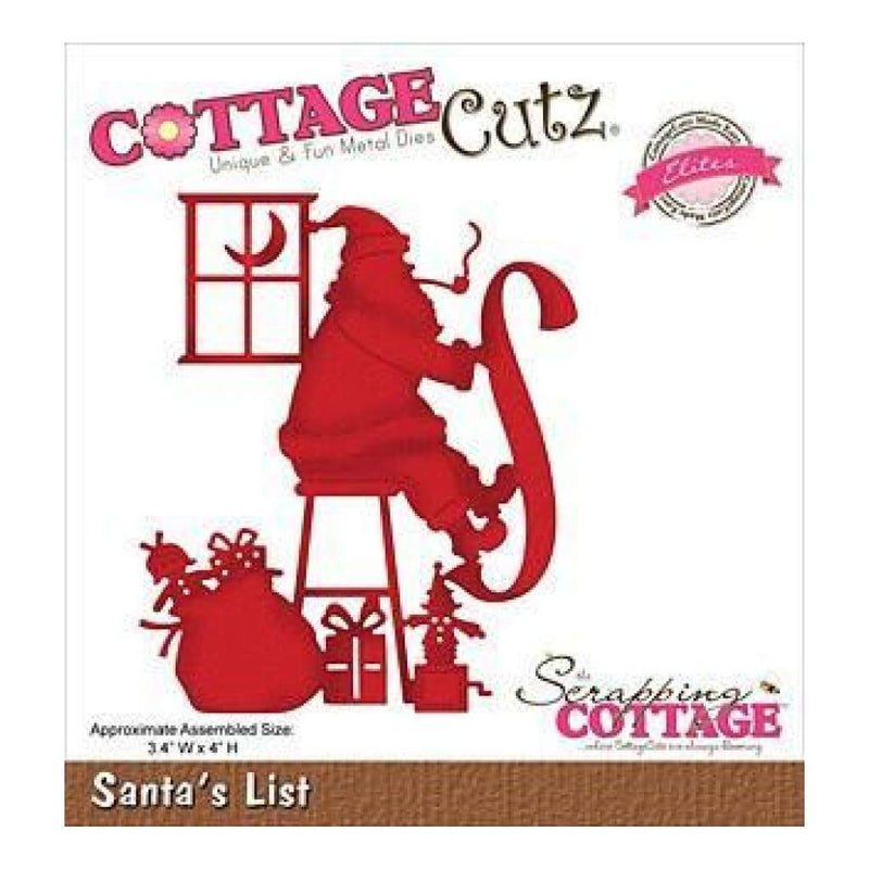 Cottagecutz Elites Die Santa's List 3.4 Inch X4 Inch