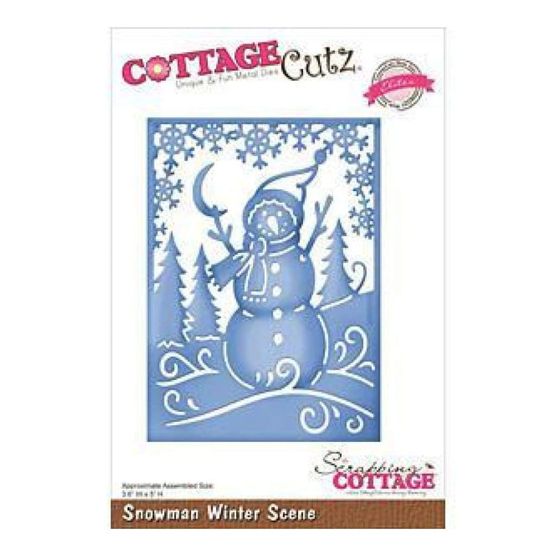 Cottagecutz Elites Die Snowman Winter Scene