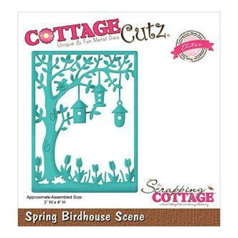Cottagecutz Elites Die Spring Birdhouse Scene 3Inch X4inch